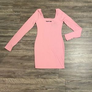 Pink ‘Baby girl’ dress